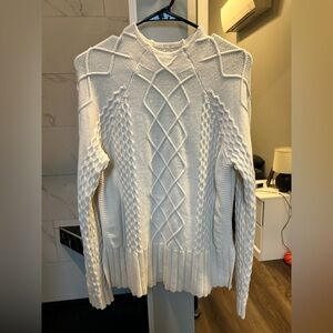 Cyrus Ivory Textured Knit Top